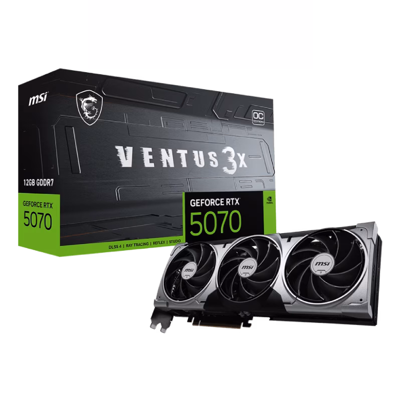 MSI GeForce RTX 5070 12G VENTUS 3X OC Graphics Card