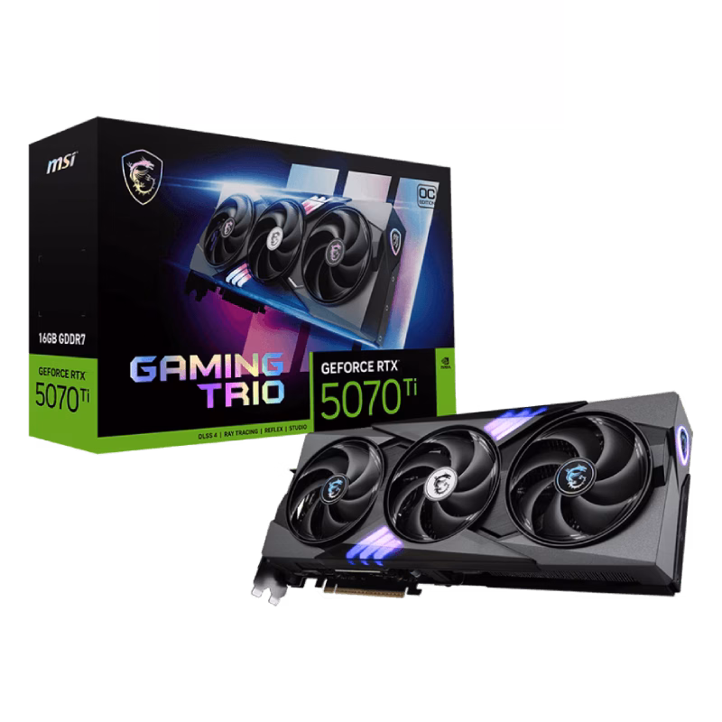 MSI GeForce RTX 5070 Ti 16G Gaming Trio OC Plus Graphics Card | 2 Years Warranty