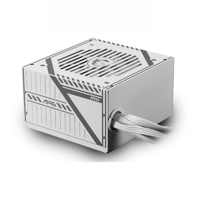 MSI MAG A650BNL 650W 80 Plus Bronze Power Supply | White