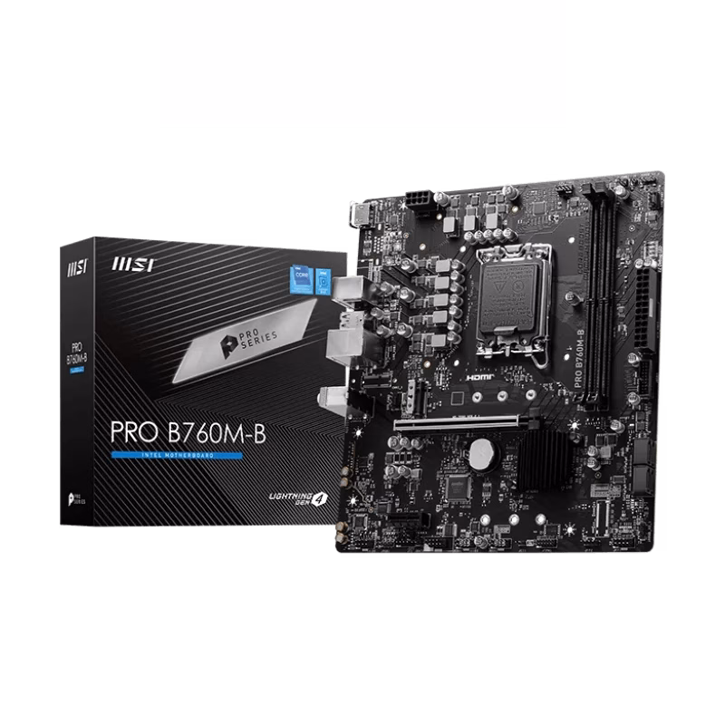 MSI PRO B760M-B DDR5 mATX Motherboard | 911-7D90-054 | 1 YEAR WARRANTY