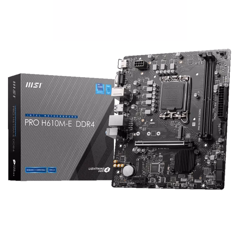 MSI Pro H610M-E DDR4 Motherboard | 911-7D48-001