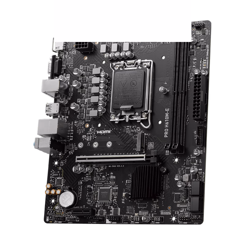 MSI Pro H610M-E Micro-ATX DDR5 Motherboard | 911-7D48-075