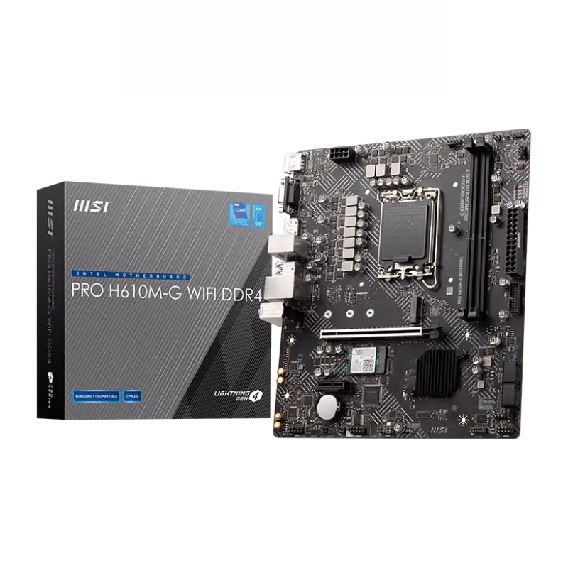 MSI PRO H610M-G Wi-Fi DDR4 Motherboard | 911-7D46-070