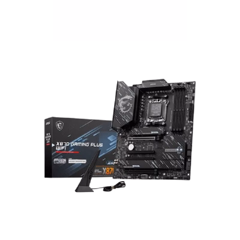 MSI X870E GAMING PLUS WIFI AMD AM5 Motherboard With 4x DDR5 Memory Channels