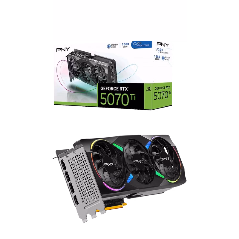 NVIDIA PNY GeForce RTX 5070Ti 16GB OC PCIE 5.0 | VCG5070T16TFXPB1