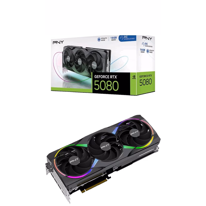 NVIDIA PNY GeForce RTX 5080 16GB DDR7 OC TRIPLE | VCG508016TFXPB1