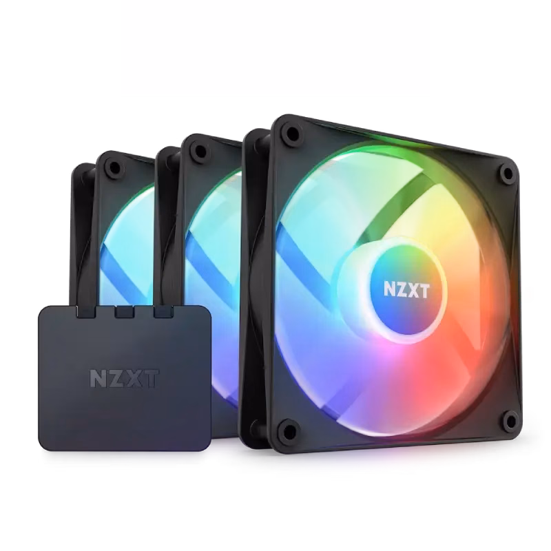 NZXT F120 RGB DUO Triple Pack Black | RF-D12TF-B1