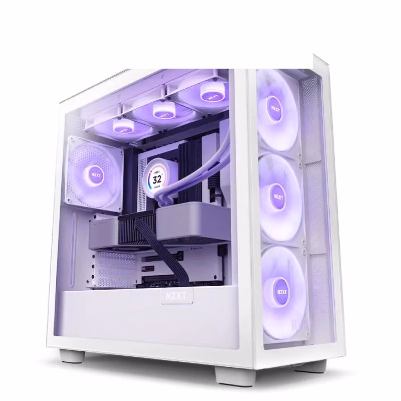 NZXT H7 Elite White Premium Mid-Tower Case | CM-H71EW-02