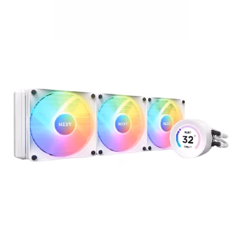 NZXT Kraken Elite 360 RGB AIO Liquid Cooler With LCD Display RGB Fans | RL-KR36E-W1