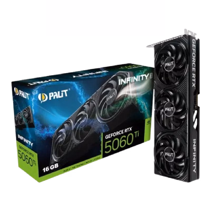 Palit GeForce RTX 5060 Ti Infinity 3 16GB GDDR7 128-Bit GPU | NE7506T019T1-GB2061S
