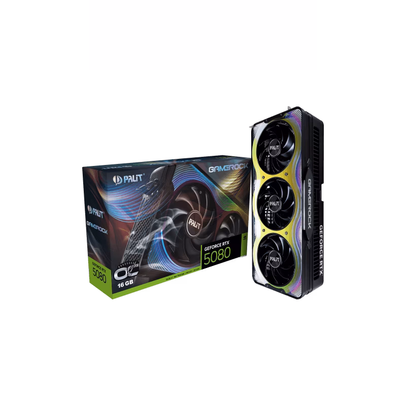 Palit GeForce RTX 5080 GameRock OC 16GB Graphics Card | NE75080T19T2-GB2030Gv | Tax Included