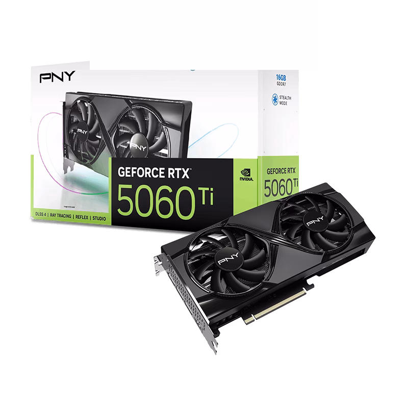 PNY GeForce RTX 5060Ti 16GB Dual Fan Graphics Card | VCG5060T16DFXPB1 | Tax Included