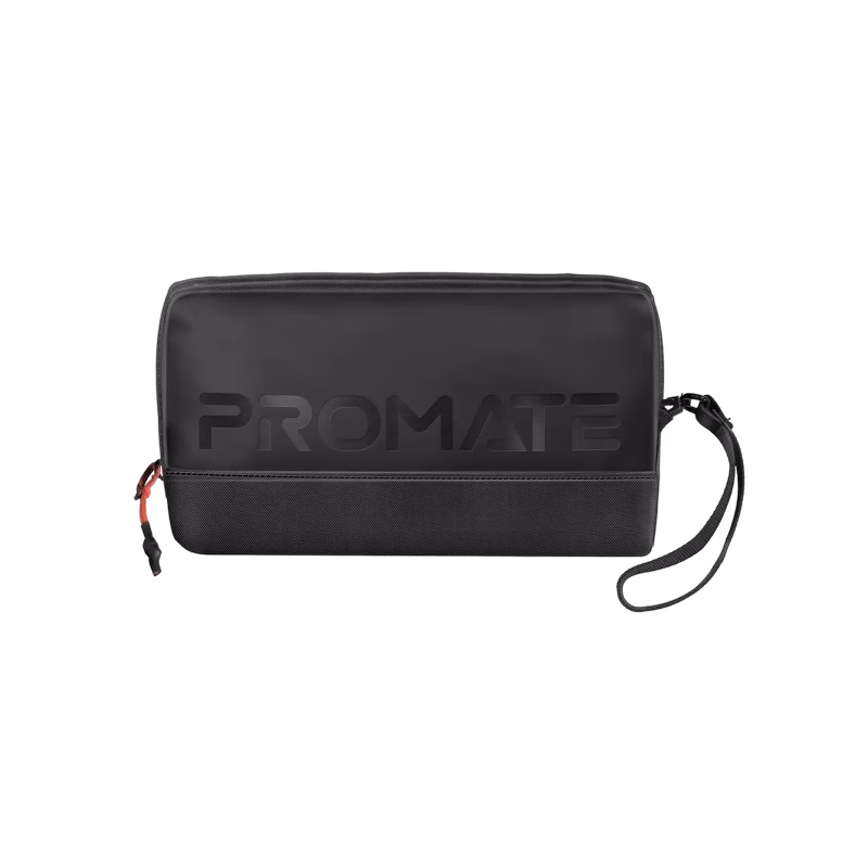 Promate Lightweight Tech Essential Organizer Pouch Bag | Vali Black