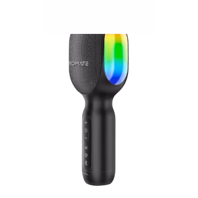 Promate VocalMic 5-in-1 Wireless Karaoke Microphone with Speaker | Black