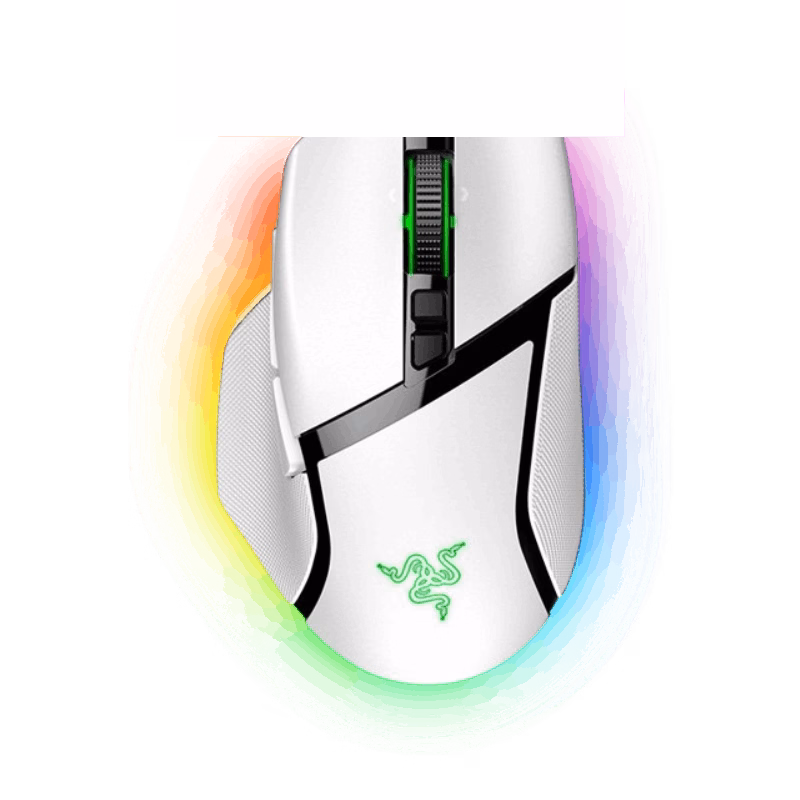 Razer Basilisk V3 Pro Wireless Gaming Mouse – White | RZ01-04620200-R3G1 | 2 Years Warranty