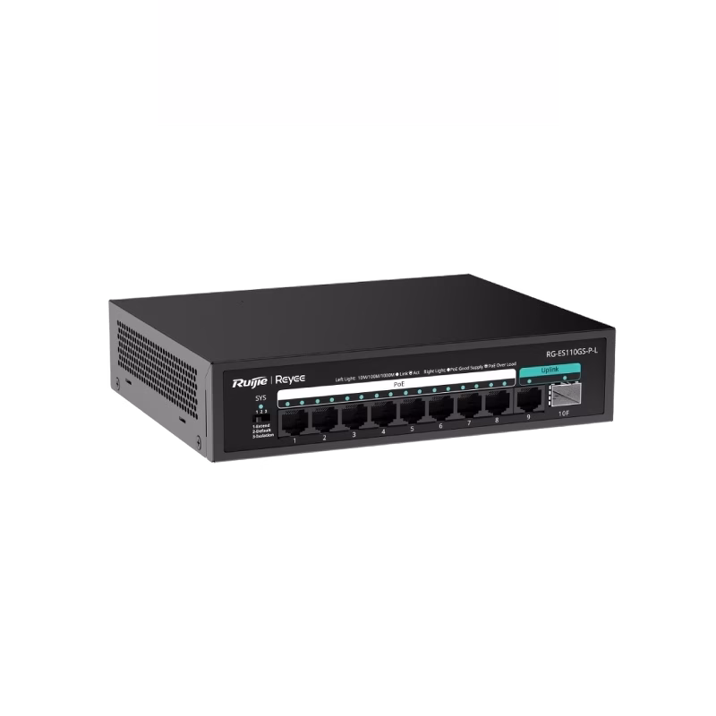 Ruijie Reyee RG-ES110GDS-P 10-port 10/100/1000Mbps Unmanaged PoE Switch | Tax Included