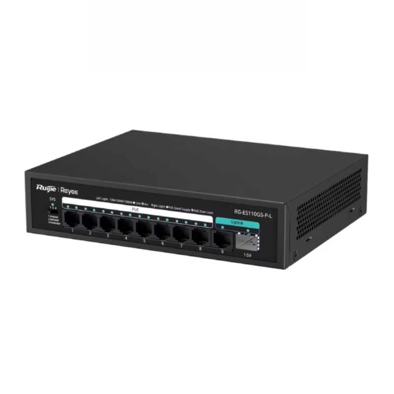 Ruijie Reyee RG-ES110GS-P-L 10-Port 10/100/1000 Mbps Unmanaged PoE Switch | Tax Included