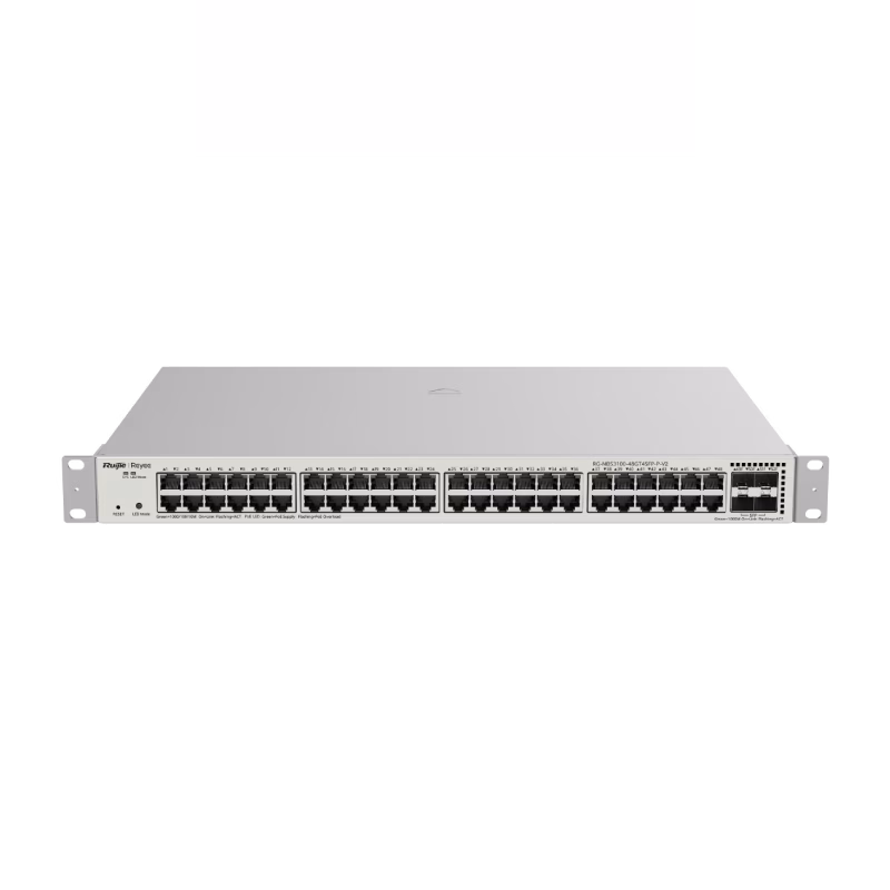 Ruijie Reyee RG‑NBS3100‑48GT4SFP‑P 52-Port Gigabit Layer 2 Cloud Managed PoE Switch 1G Uplinks | Tax Included