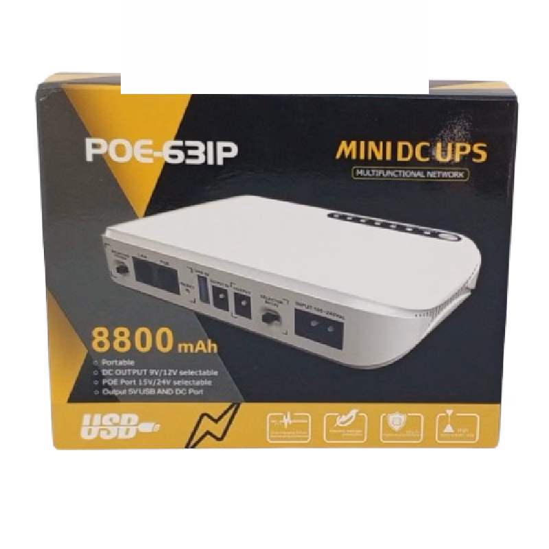 SKE POE-63IP MINI DC UPS 8800mAh
