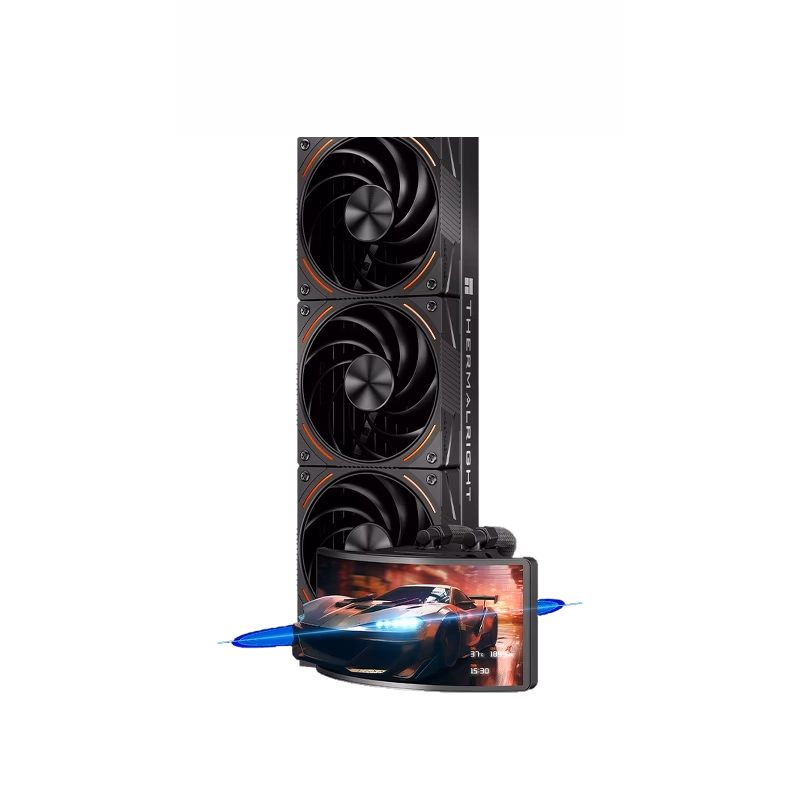 Thermalright Rainbow Vision 360 Turbo ARGB Black Liquid CPU Cooler with 6.67″ Curved Screen