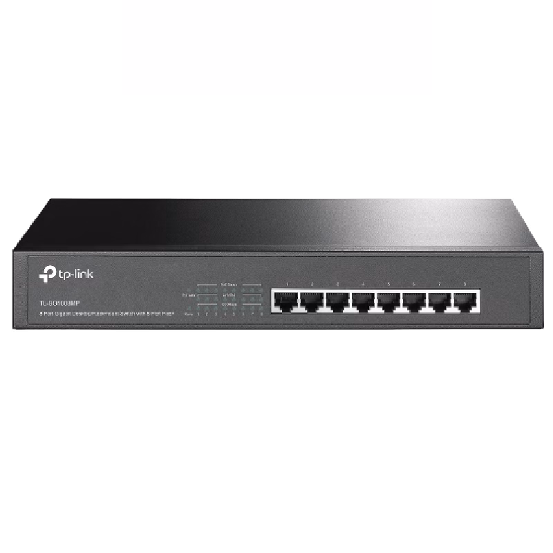 TL-SG1008MP V2 8-Port Gigabit Desktop Rackmount Switch with 8-Port PoE