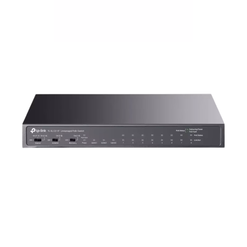 TP-Link 8-Port 10/100Mbps Desktop Switch with 8-Port PoE+ | TL-SL1311MP