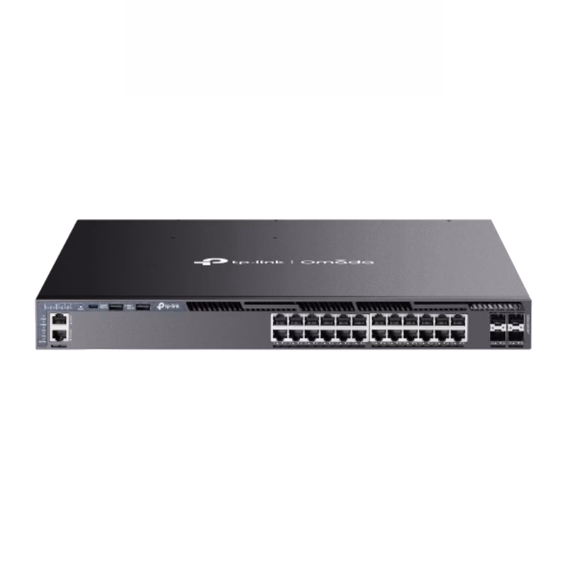 TP-Link Omada 24-Port Gigabit Stackable L3 Managed PoE+ Switch with 4 10G Slots | SG6428XHP | 1 Year Warranty
