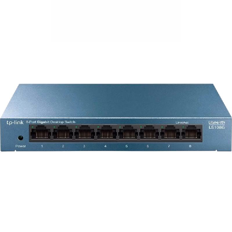 TP-Link TL-LS108G 8-Port 10/100/1000Mbps Desktop Network Switch