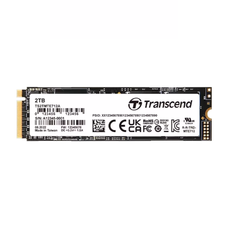 Transcend Enterprise SSD 2TB NVMe M.2 MTE712A | TS2TMTE712A | 3 Years Warranty