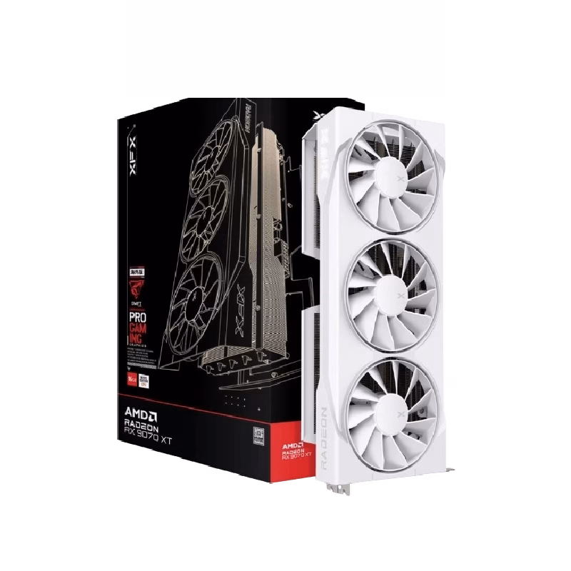 XFX Swift AMD Radeon RX 9070XT White Triple Fan Gaming Edition | 1 Years Warranty | Tax Included