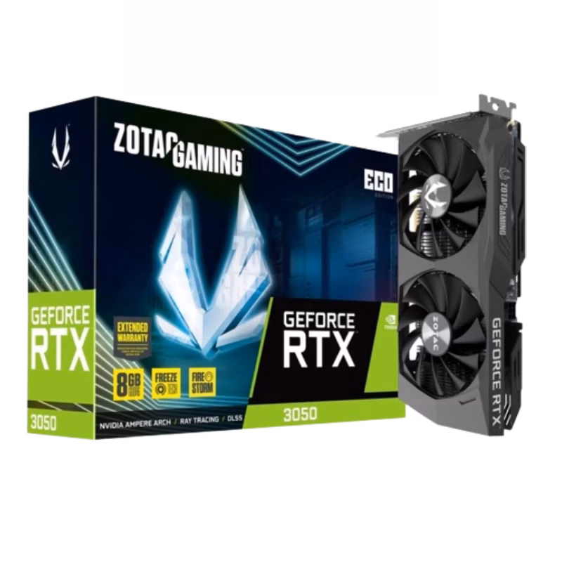ZOTAC GAMING GeForce RTX 3050 ECO Edition 8GB GDDR6 | ZT-A30500K-10M | Tax Free