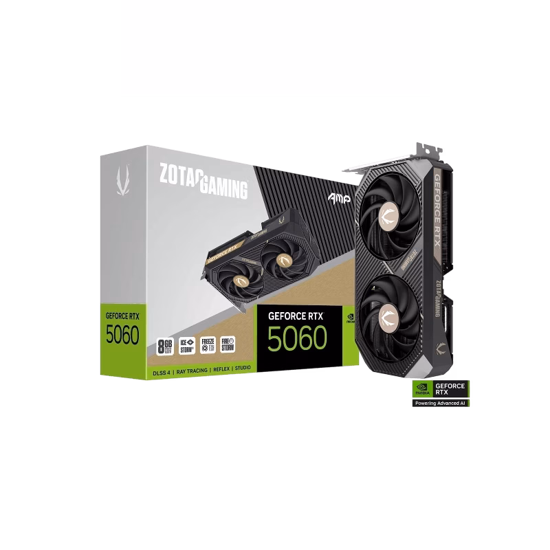 ZOTAC GAMING GeForce RTX 5060 8GB AMP Graphics Card | ZT-B50600F-10M | Tax Free