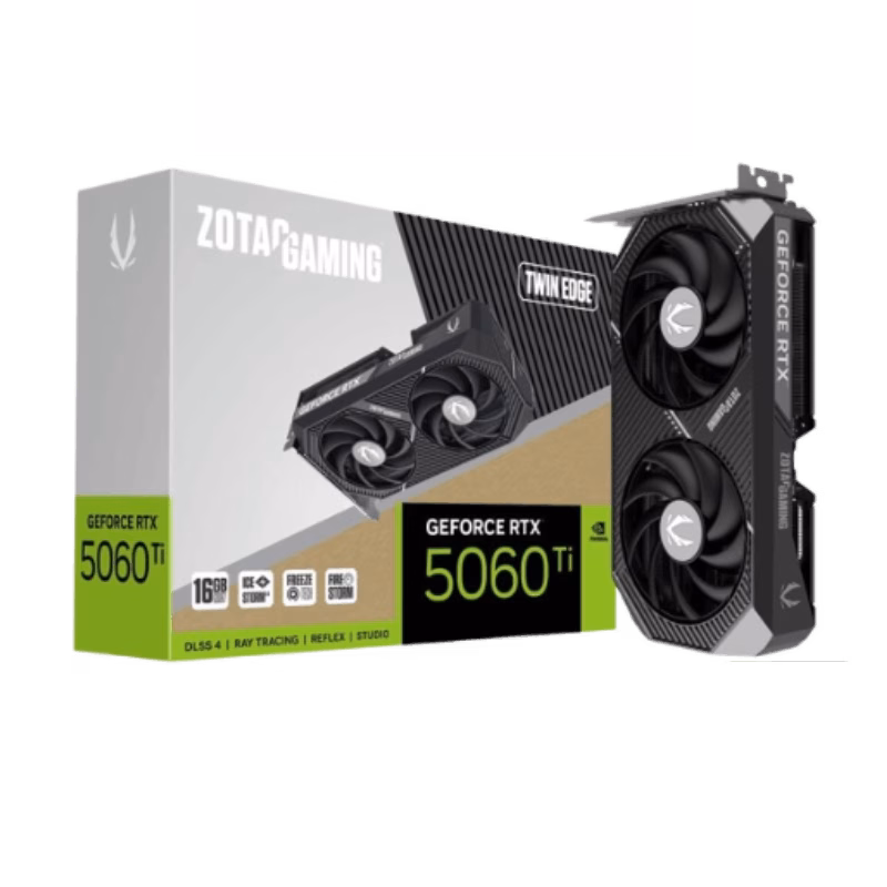 ZOTAC GAMING GeForce RTX 5060 Ti 16GB Twin Edge Graphics Card | ZT-B50620E-10M | Tax Free