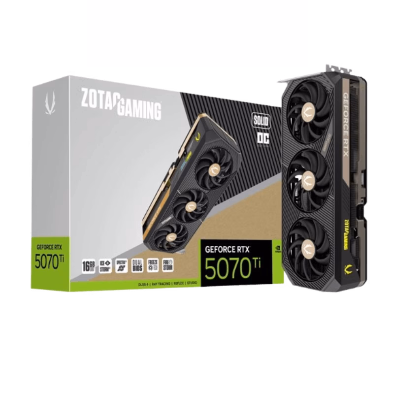 Zotac Gaming GeForce RTX 5070 Ti SOLID OC Graphics Card | ZT-B50710J-10P