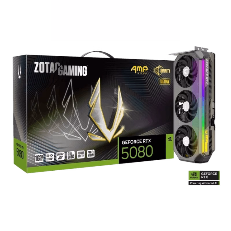 ZOTAC GAMING GeForce RTX 5080 AMP Extreme INFINITY ULTRA Graphics Card | ZT-B50800BU-10P | Tax Free