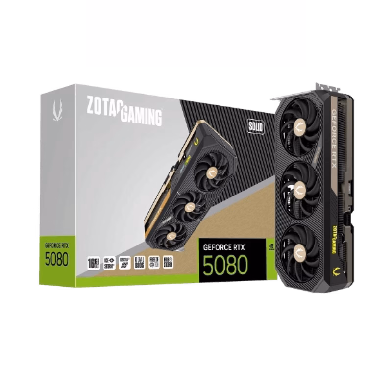 ZOTAC GAMING GeForce RTX 5080 SOLID Graphics Card | ZT-B50800D-10P | Tax Free