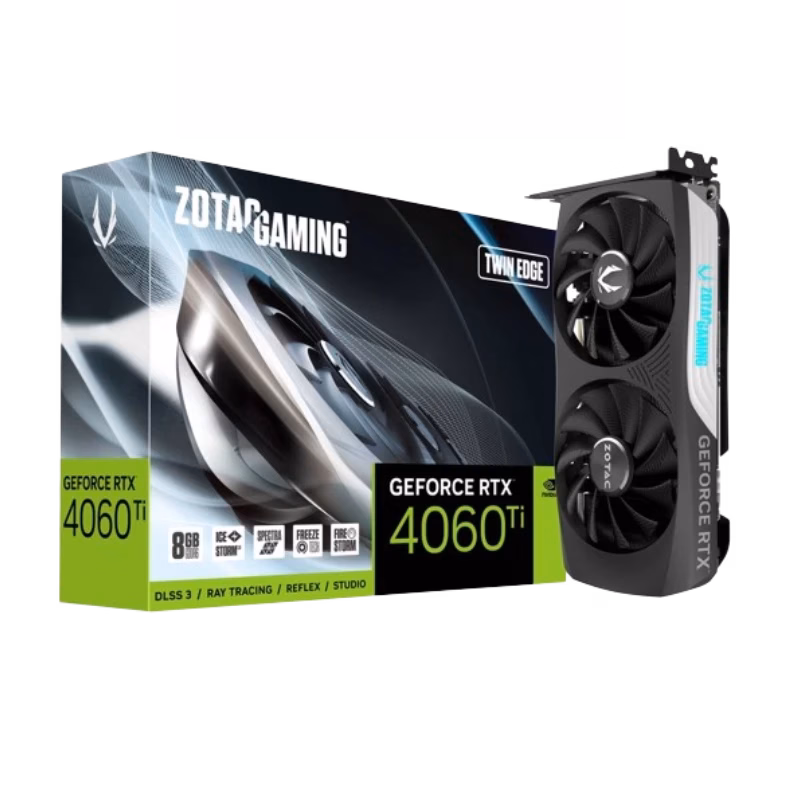 ZOTAC GeForce RTX 4060 TI Twin Edge 8GB | ZT-D40610E-10M | Tax Free