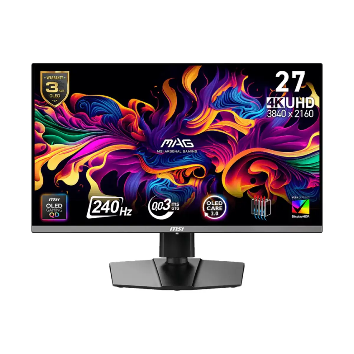 MSI MAG 272UP QD-OLED X24 27″ 4K 240Hz 0.03ms Monitor | 6 Months Warranty