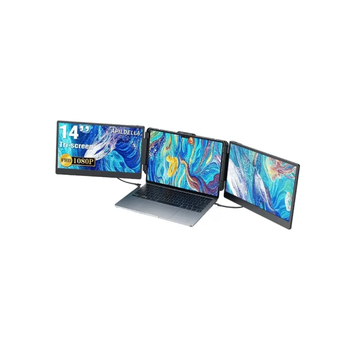 Apildella 14″ Triple Laptop Screen Extender | B0CDW485BJ