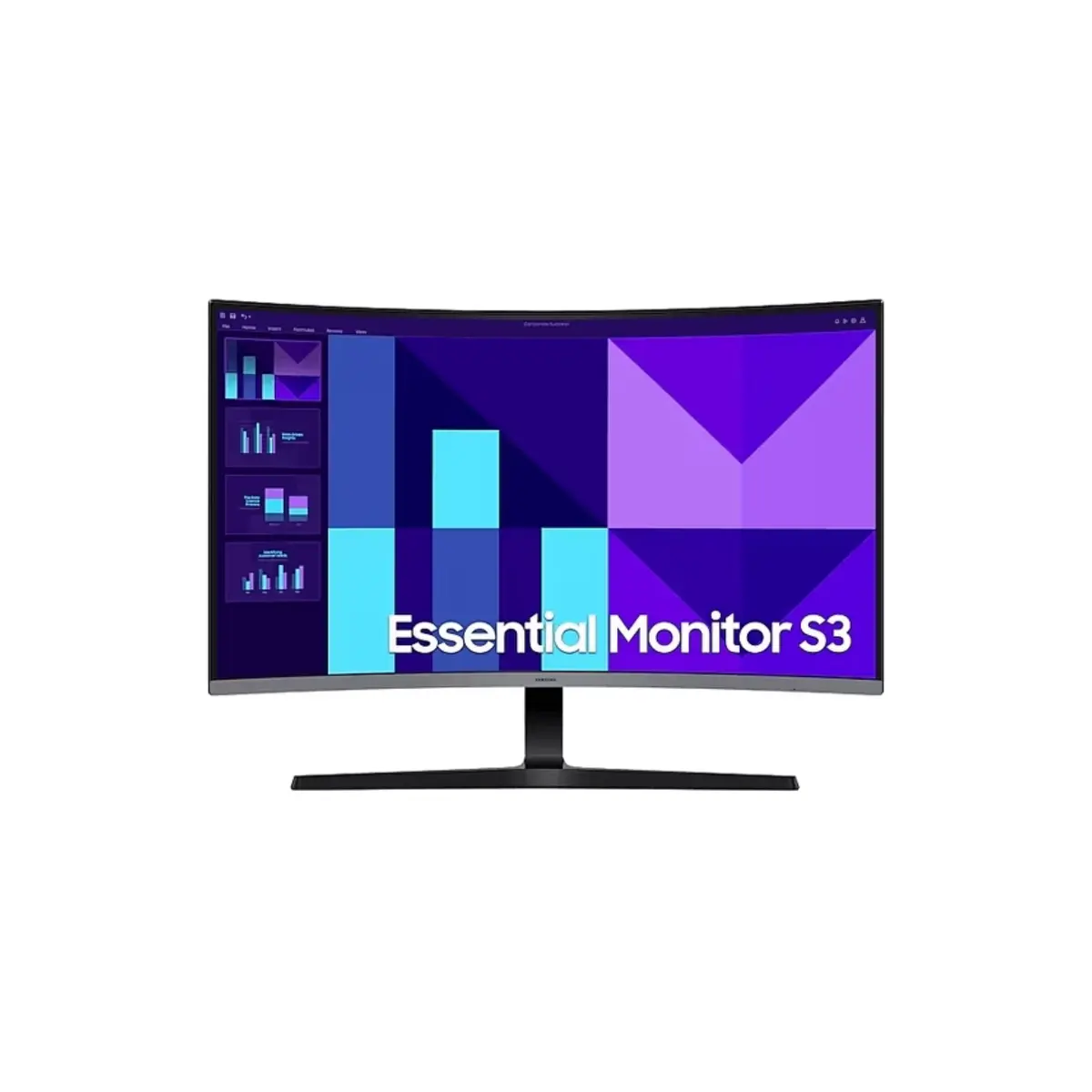 Samsung 32″ 100Hz Essential S3 Curved Monitor | LS32D392GAMXUE | 3 Years Warranty