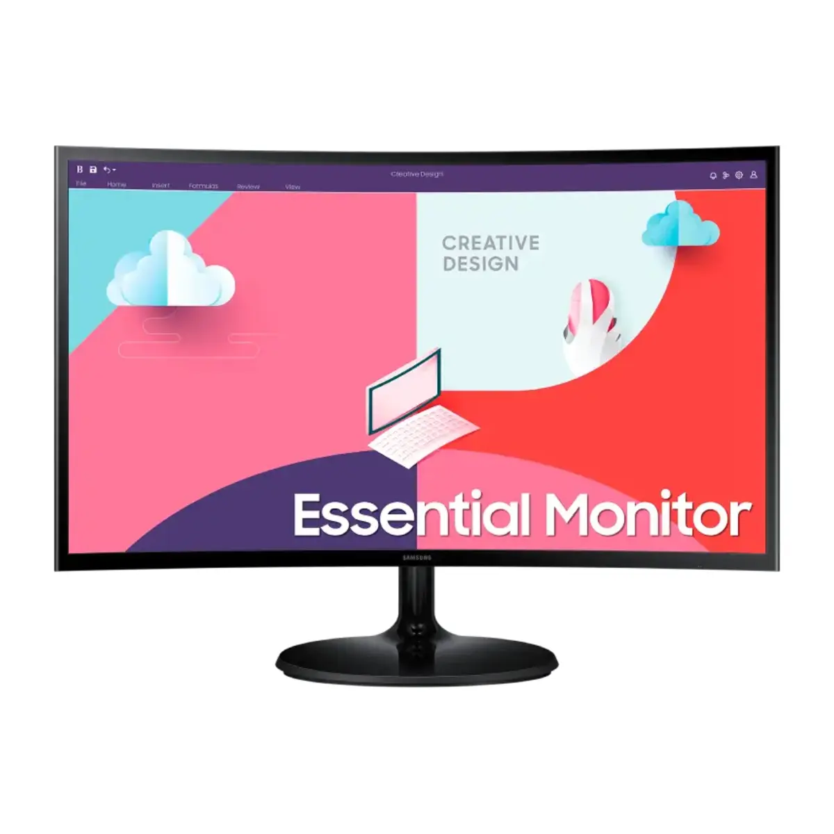 Samsung Essential 24″ 75Hz Curved Monitor | LS24C360EAMXZN | 3 Years Warranty