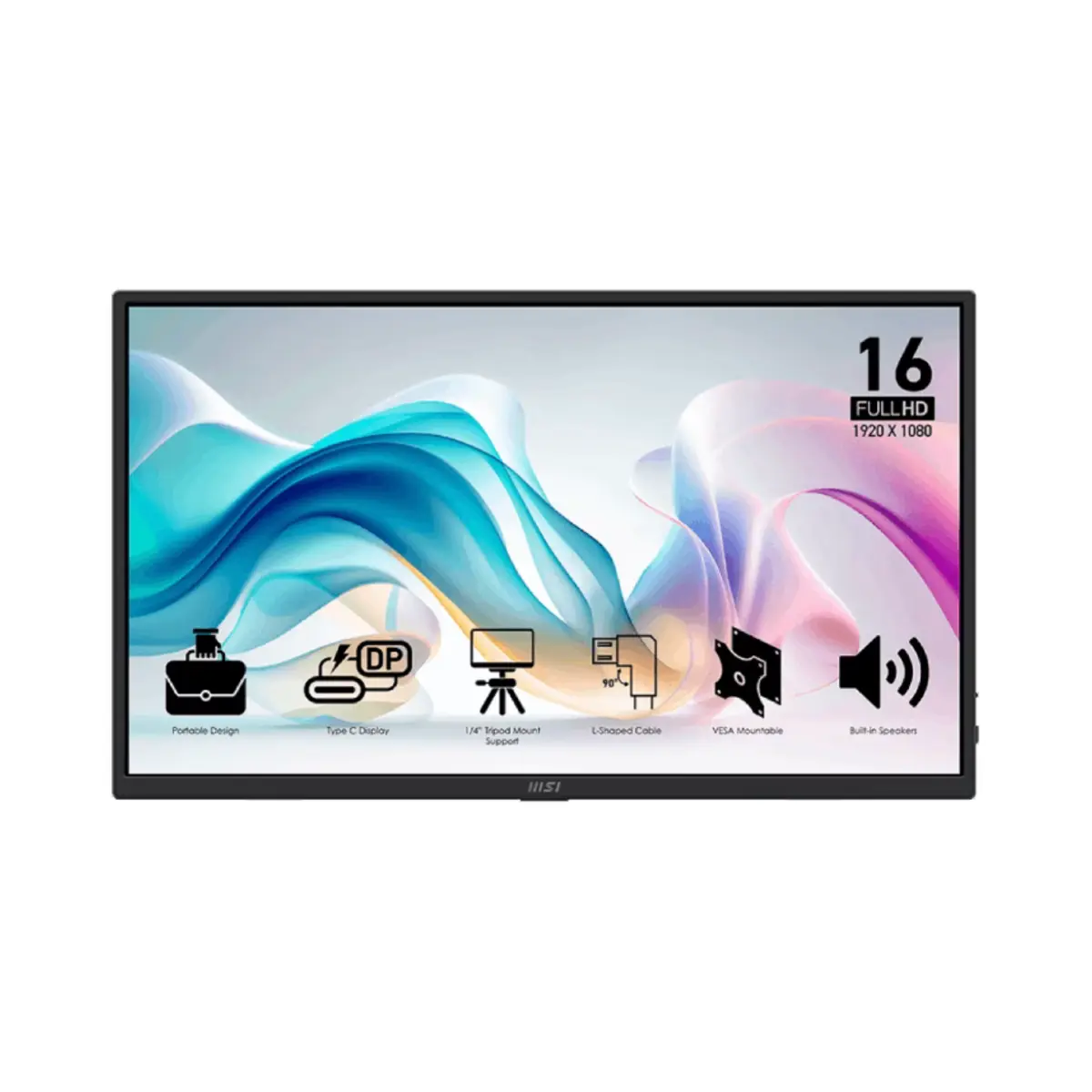 MSI PRO MP165 E6 16″ FHD 60Hz Portable Monitor