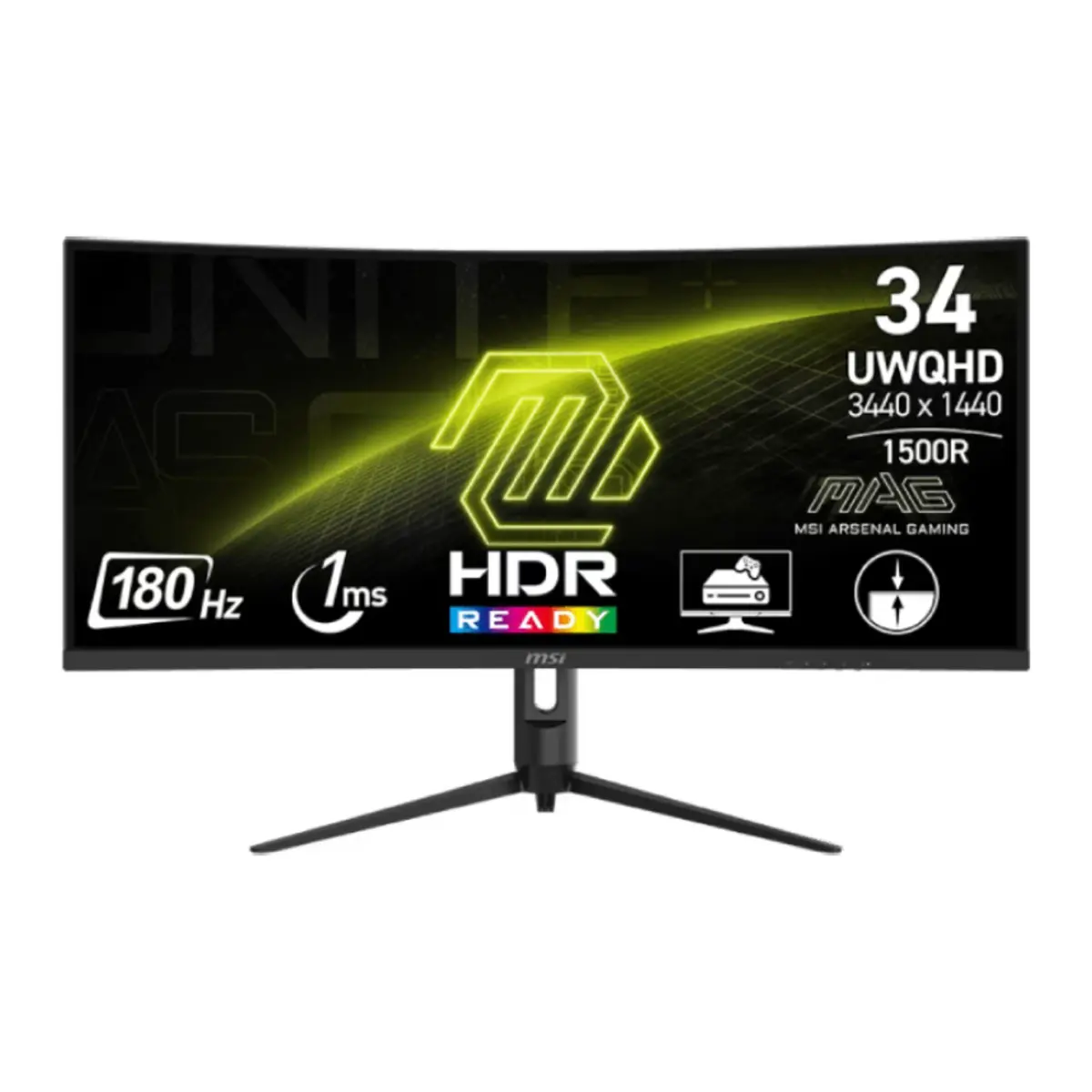 MSI MAG 342CQR E2 34″ 180Hz 4K Curved Gaming Monitor