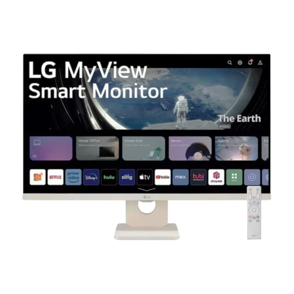 LG MyView Smart Monitor 27″ 60Hz with WebOS and Built-in Speakers | 27SR50F-W