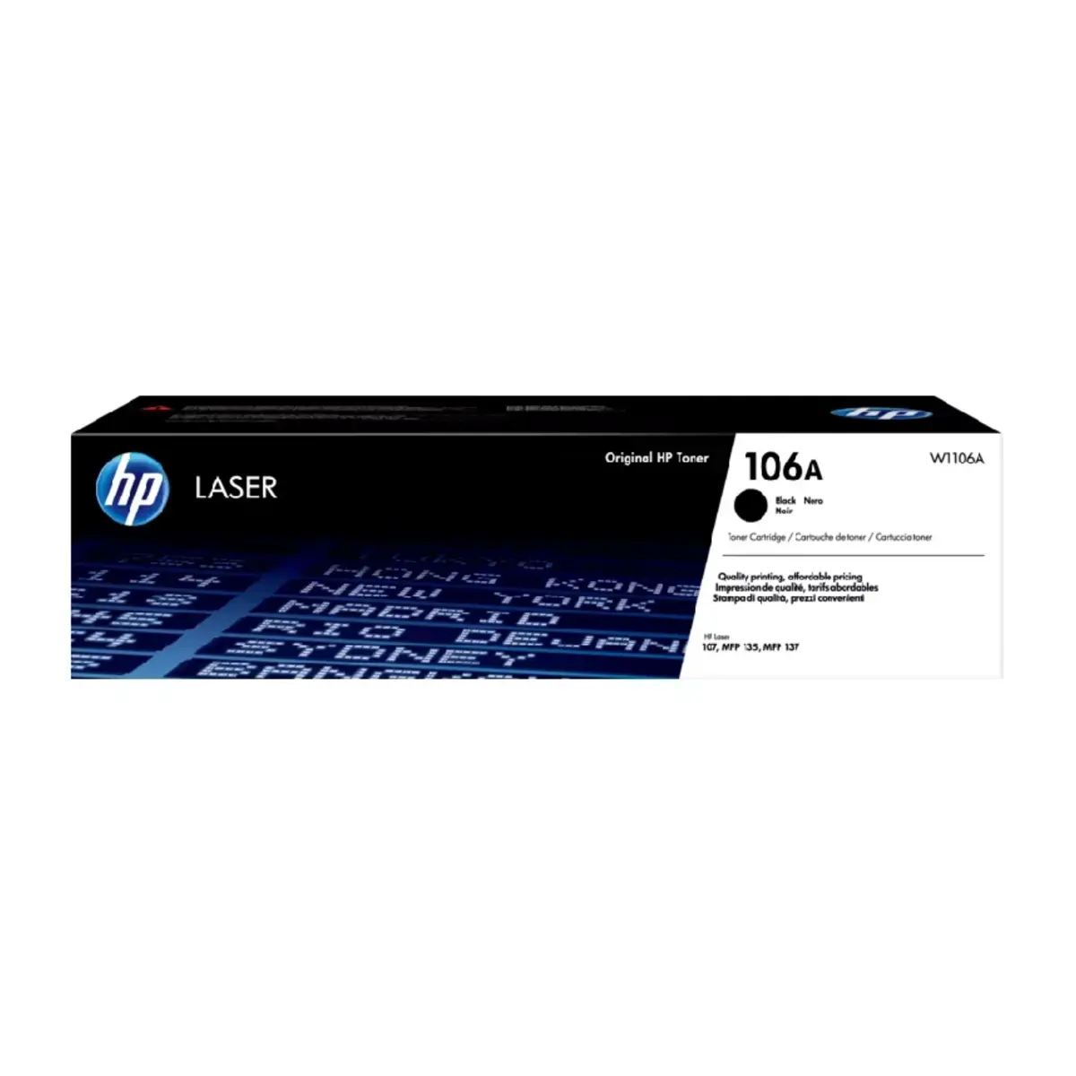 HP 106A Original Black Laser Toner Cartridge W1106A