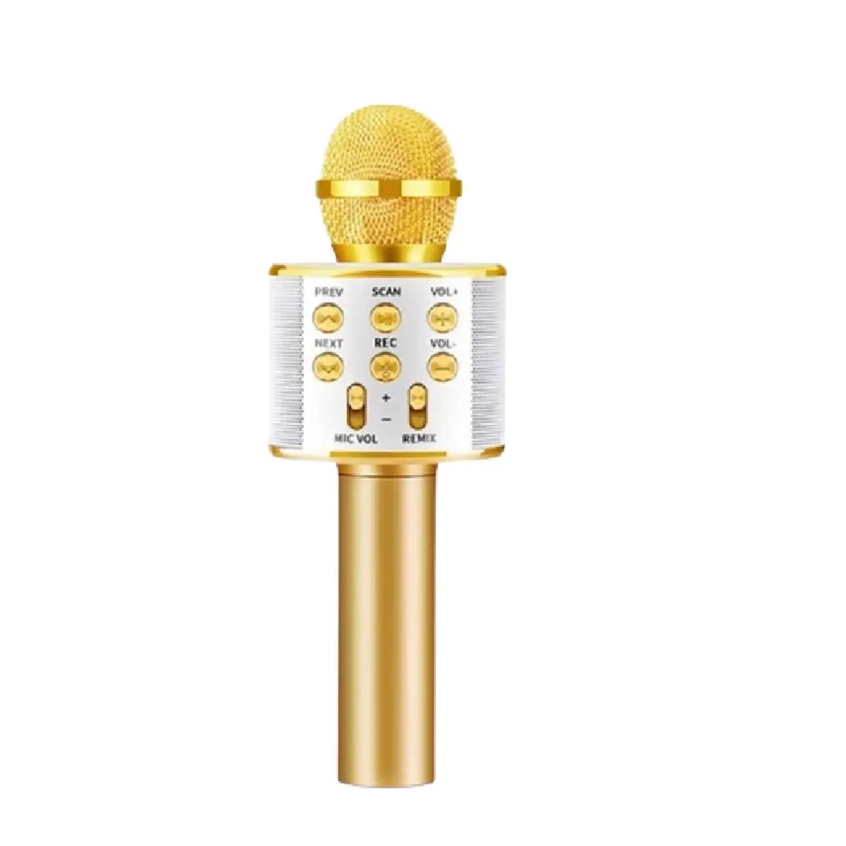 Bluetooth Karaoke Microphone Recording 3-in-1 Handheld Portable Mic Speaker | WS-858