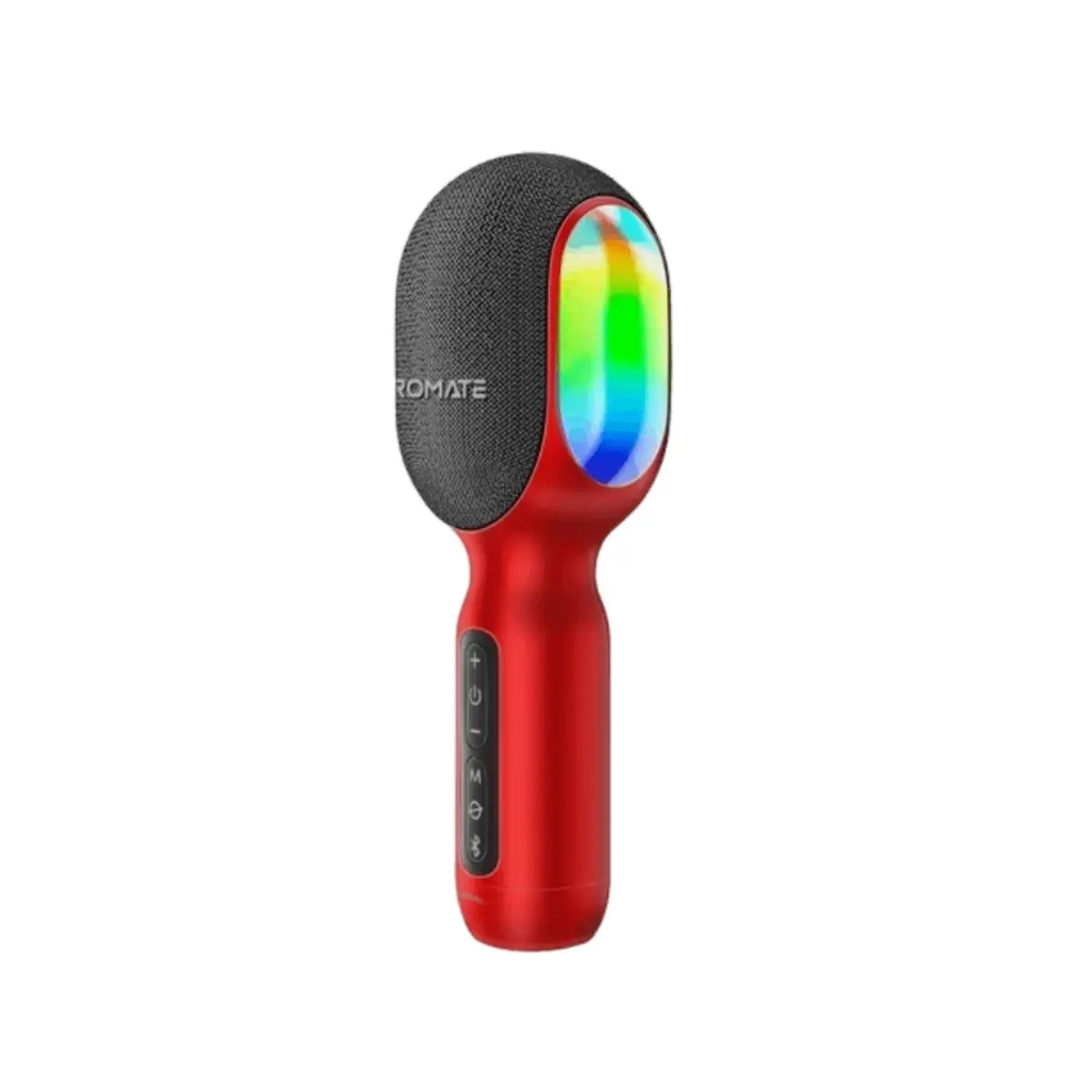 Promate VocalMic 5-in-1 Wireless Karaoke Microphone with Speaker | Red