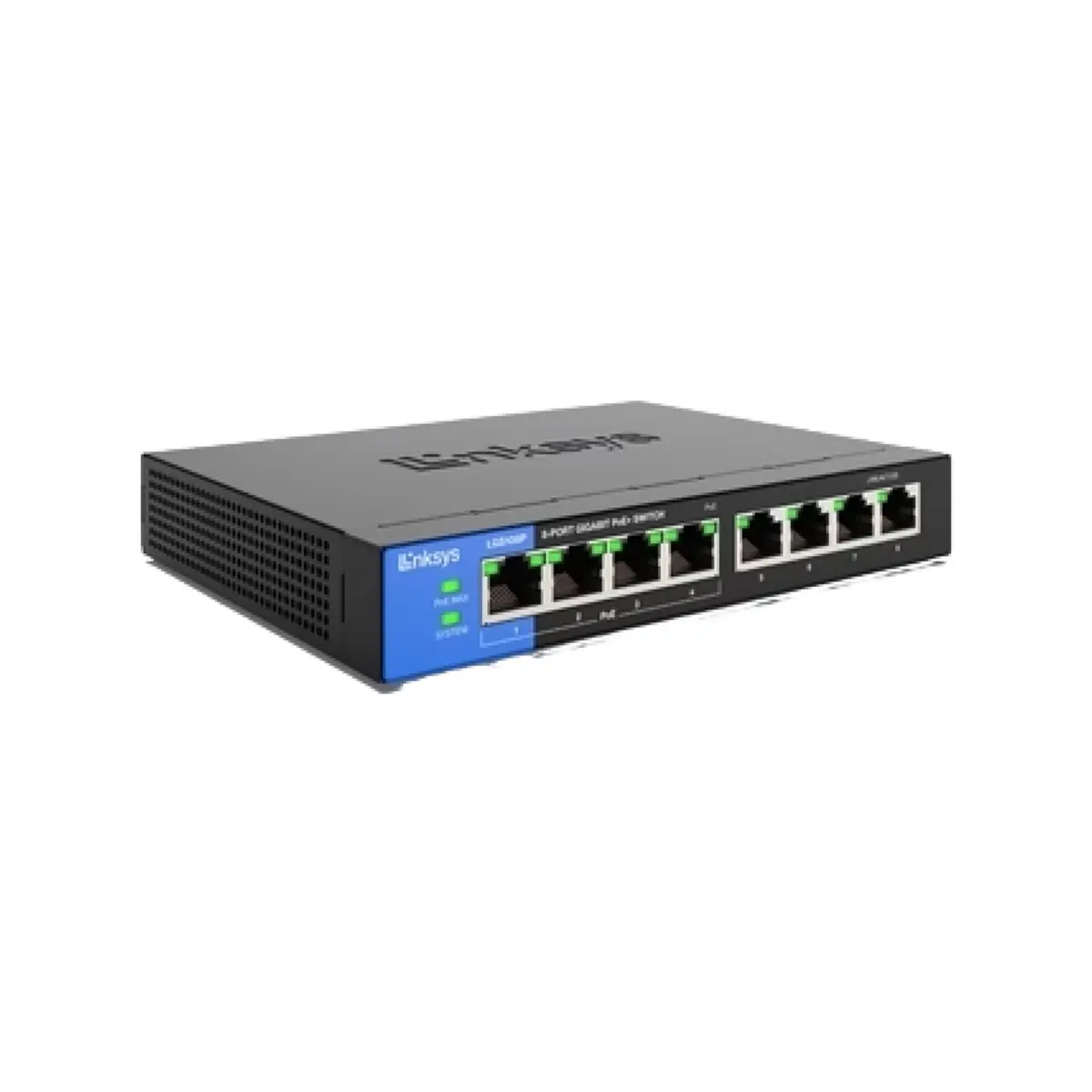 Linksys 8-Port Business Desktop Gigabit PoE+ Switch | LGS108P-EU