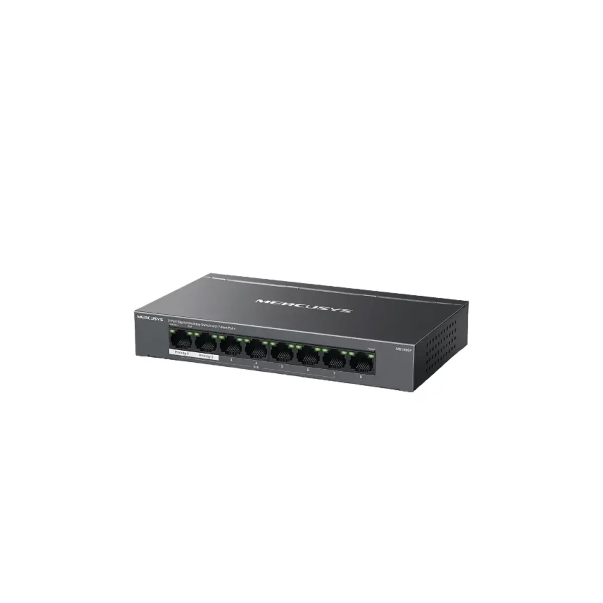 Mercusys 8-Port Gigabit Desktop Switch with 7-Port PoE+ | MS108GP