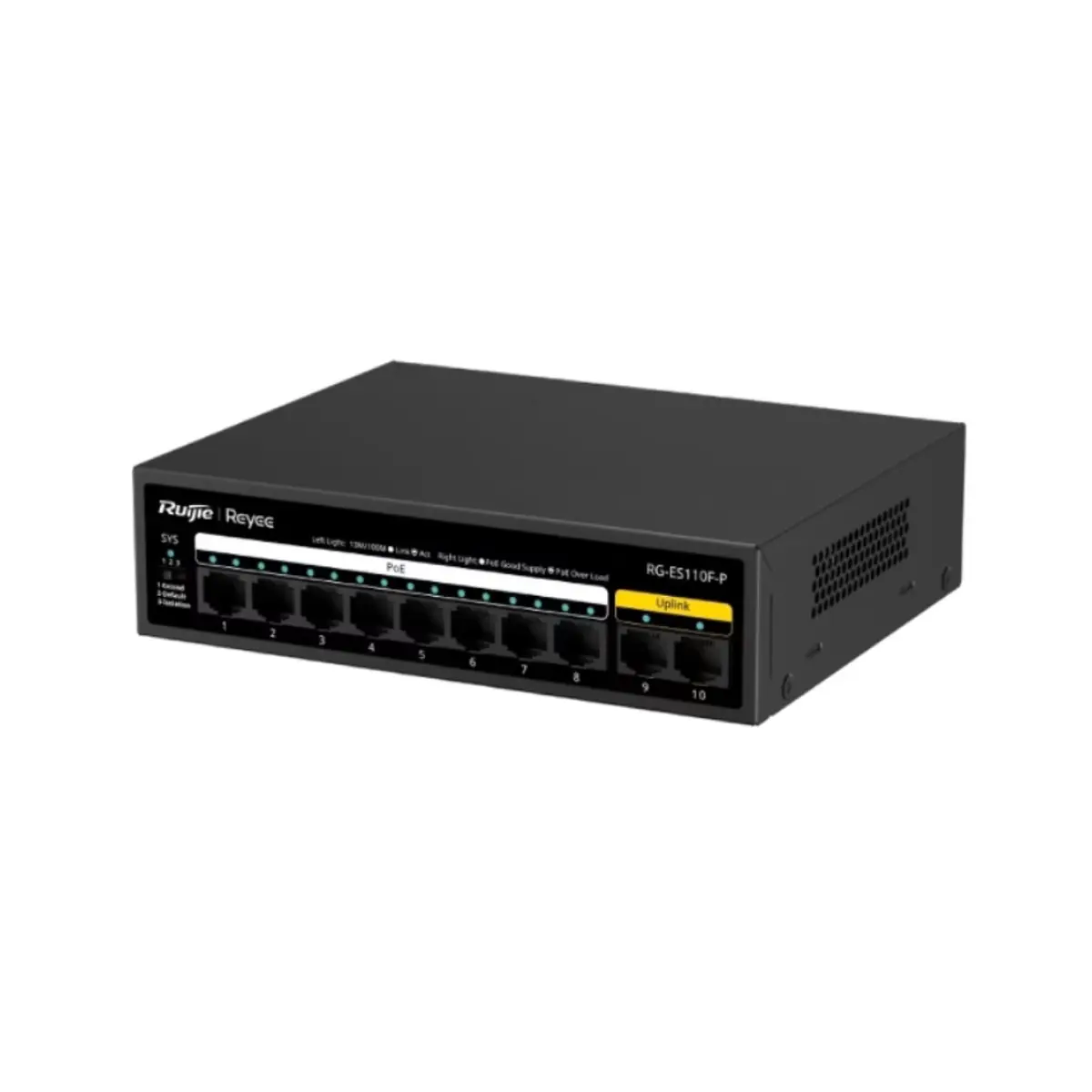 Ruijie Reyee RG-ES110F-P 10-Port 10/100 Mbps Unmanaged PoE Switch | Tax Included